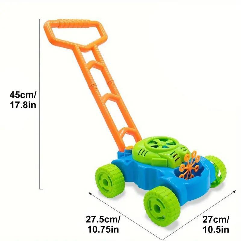 US Local Green Bubble Lawnmower Toy, Releases Bubbles With One Button, Super Fun And Easy, A Must-have For Your Baby's Outdoor Play.
