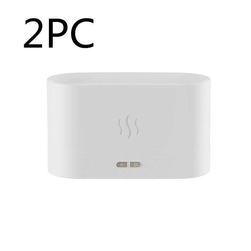 Aroma Diffuser With Flame Light Mist Air Humidifier Aromatherapy Diffuser With Waterless Auto-Off Protection For Spa Home Yoga Office