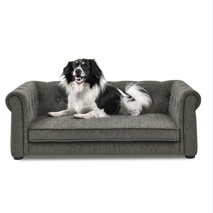 US Local Elegant Rectangular Pet Bed Suitable For Medium And Large Dogs
