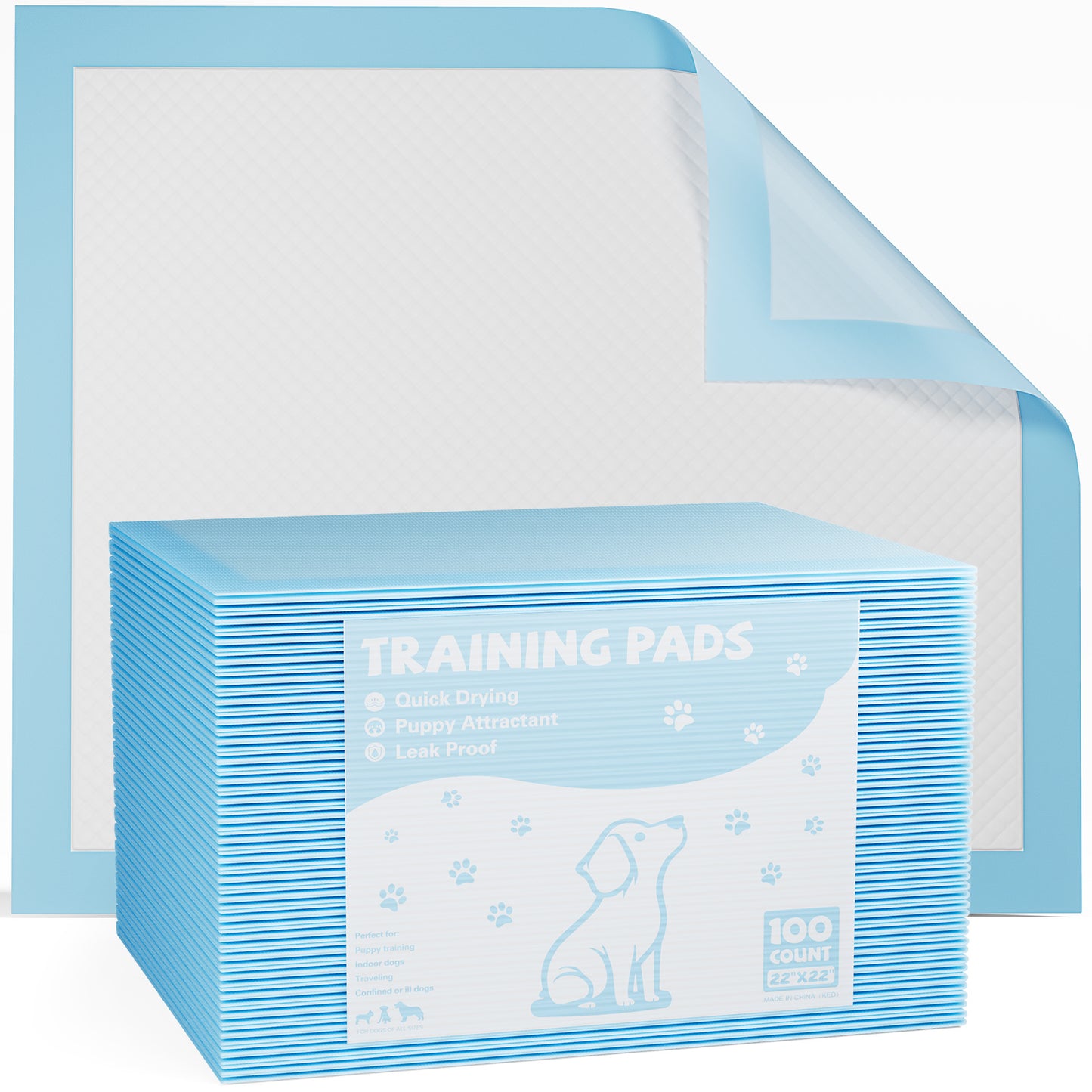 US Local Puppy Pads, Leak-proof Quick-drying Disposable Dog Pads, Absorbent Dog Pee Pads