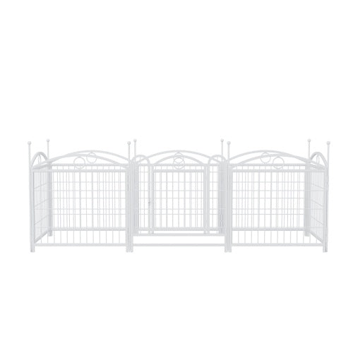 US Local Dog Playpen Indoor 24 Inch 8 Panel Metal Dog Playpen