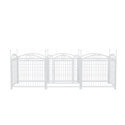 US Local Dog Playpen Indoor 24 Inch 8 Panel Metal Dog Playpen