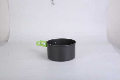 US Local 16Pcs Camping Cooking Ware Set Camping Stove Cookware Kit Aluminum Pot Pan Kettle Set With Bowls Knife Fork Spoon Carabiner Spatula Cutting Board For Hiking Picnic Outdoor