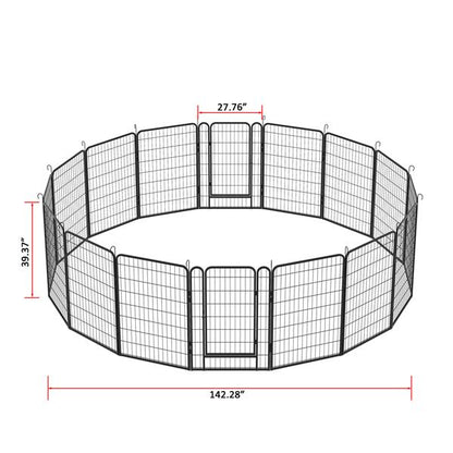 US Local 16 Pieces Of Heavy-duty Metal Pet Sports Fence