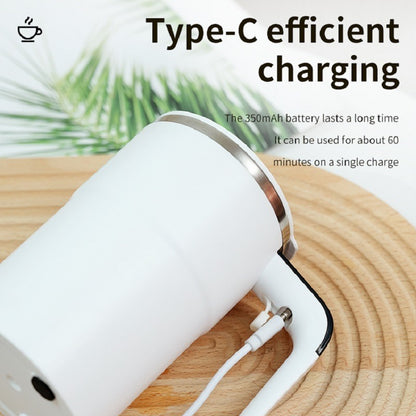 US Local Automatic Coffee Stirring Cup, Stainless Steel Self-stirring Coffee Cup With Lid, Automatic Stirring, LED Intelligent Display Temperature