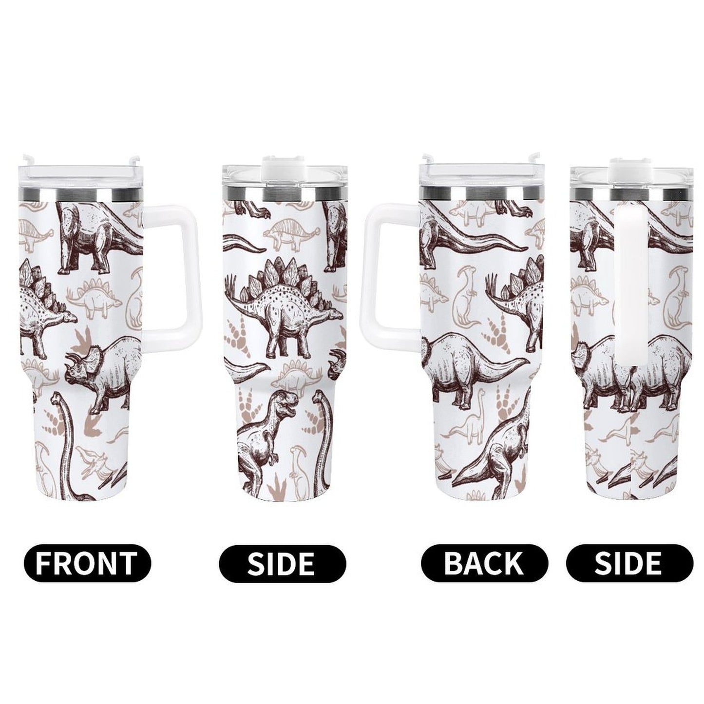 PHDT00503 POD US Local Tumbler 40oz Large Capacity Car Cup Dinosaur