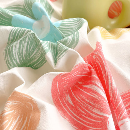 US Local 3 Piece Spring Floral Duvet Cover Set For Women Adults Home Bedroom Flowers Bedding Set With 2 Pillowcases Twin Full Queen King Size