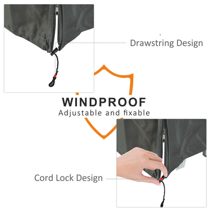 US Local All Weather Garden Patio Swing Chair Cover Waterproof Protector Anti-UV And PVC Coating Fade Resistant Oxford Fabric 6.7ft X 4.1ft X 5.4ft