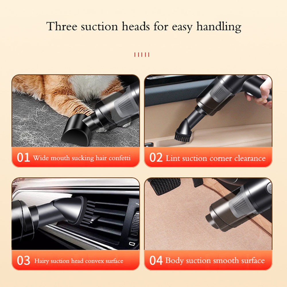 US Local Wireless-silver Car Vacuum Cleaner Wireless Usb Charging Car Vacuum Cleaner Home Handheld Mini Desktop Vacuum Cleaner Portable