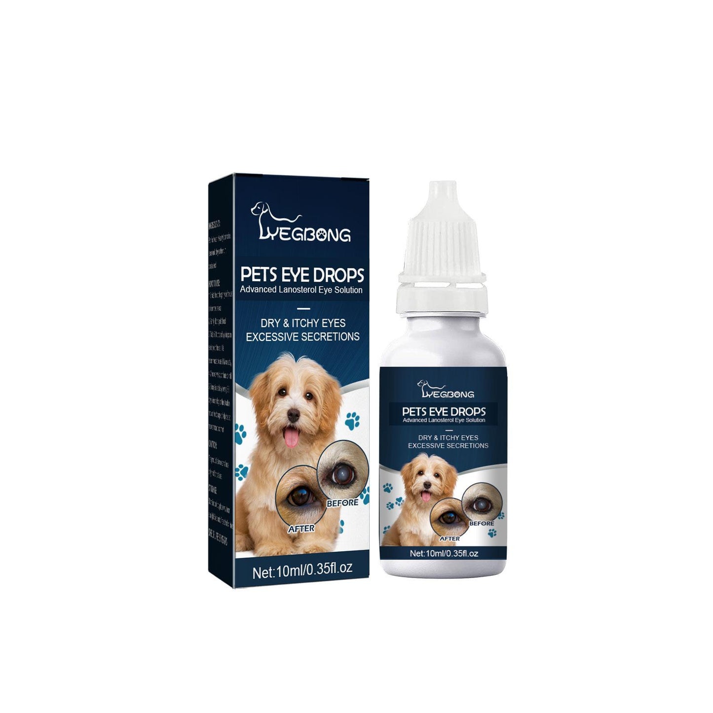 US Local Igbang Pet Eye Drops For Cats And Dogs To Remove Tear Marks, Relieve Itchy Eyes And Clean