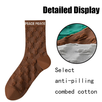 US Local 6 Pairs Womens Crew Socks Casual Knit Comfy Seamless Comfort Breathable Cool Dress Socks For Outdoor Sports Running Fitness Cycling