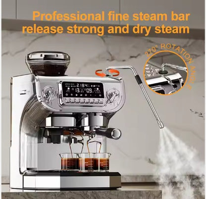 US Local Cappuccino Express Espresso Coffee Machine With Steam Wand