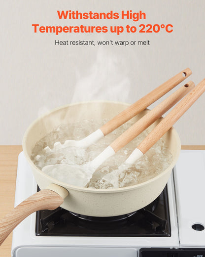 US Local 34 PCS Kitchen Cooking Utensils Set Silicone Spatula Spoon Tools Heat Resistant