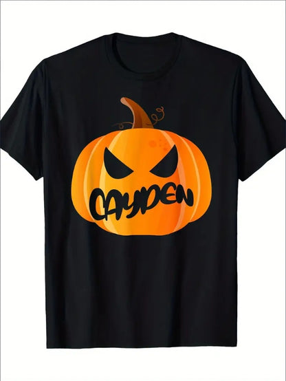 Cayden, Pumpkin Halloween T-shirt