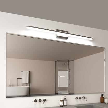 US Local Modern LED Vanity Lights For Bathroom 39IN 24W Daylight White Chrome Light Fixtures Bathroom Lights Over Mirror Vanity Lighting Fixtures Vanity Light