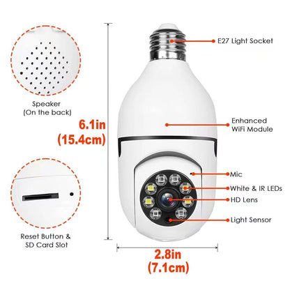 US Local RW104P Security Camera With Lamp Holder