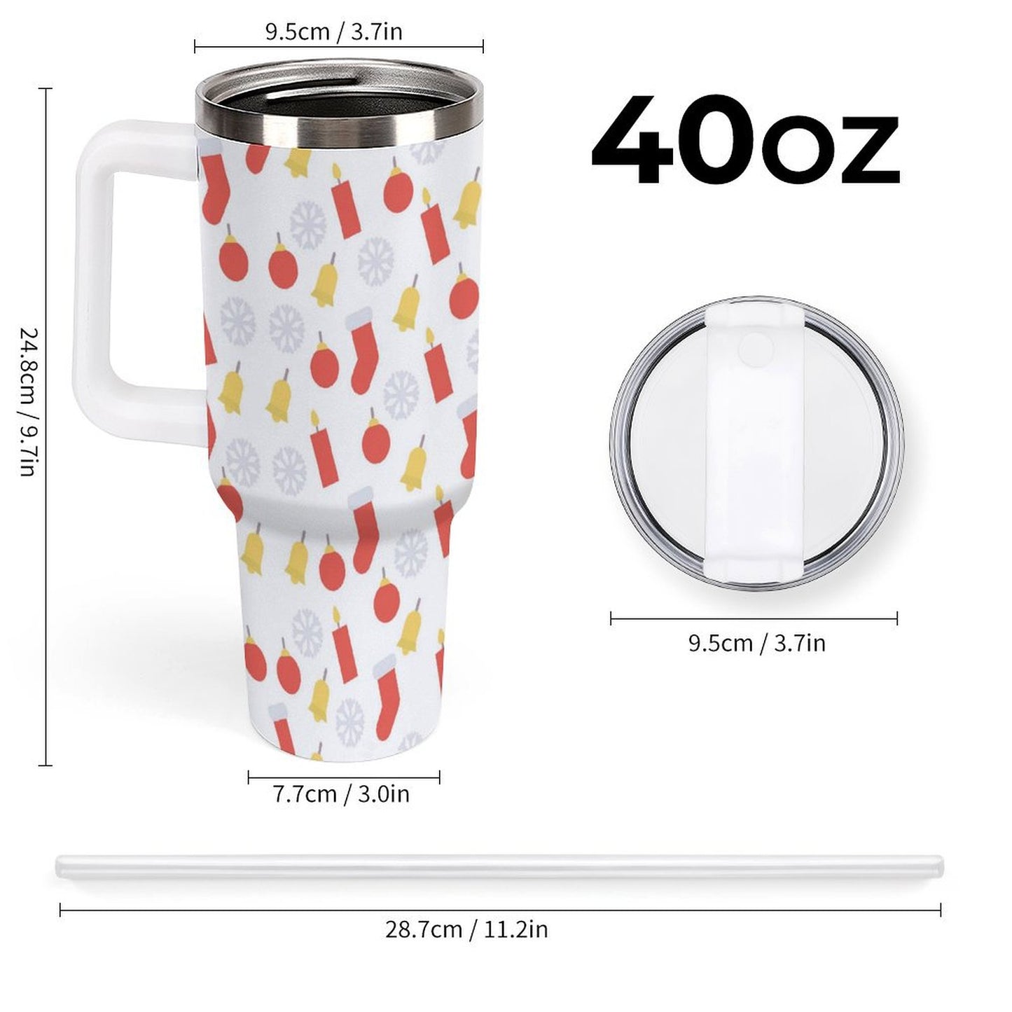 PHDT00010 POD US Local Tumbler 40 oz Large Capacity Car Cup Christmas