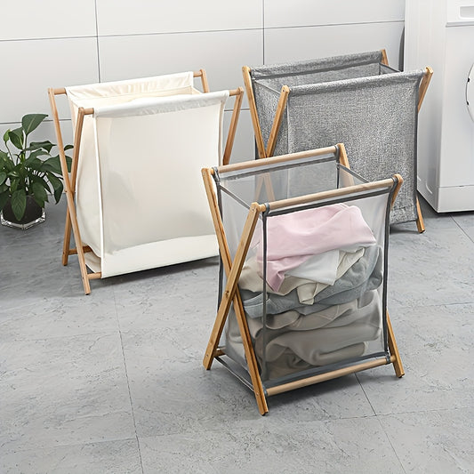 US Local Collapsible Laundry Basket - Large-capacity Dirty Clothes Storage Multi-functional Fabric Basket, Suitable For Bathrooms Or Bedrooms