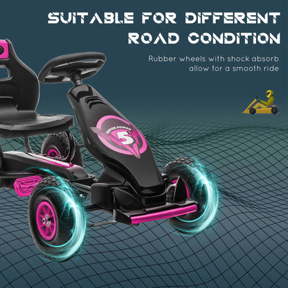 US Local Kids Pedal Go Kart Ride-on Toy with Ergonomic Comfort