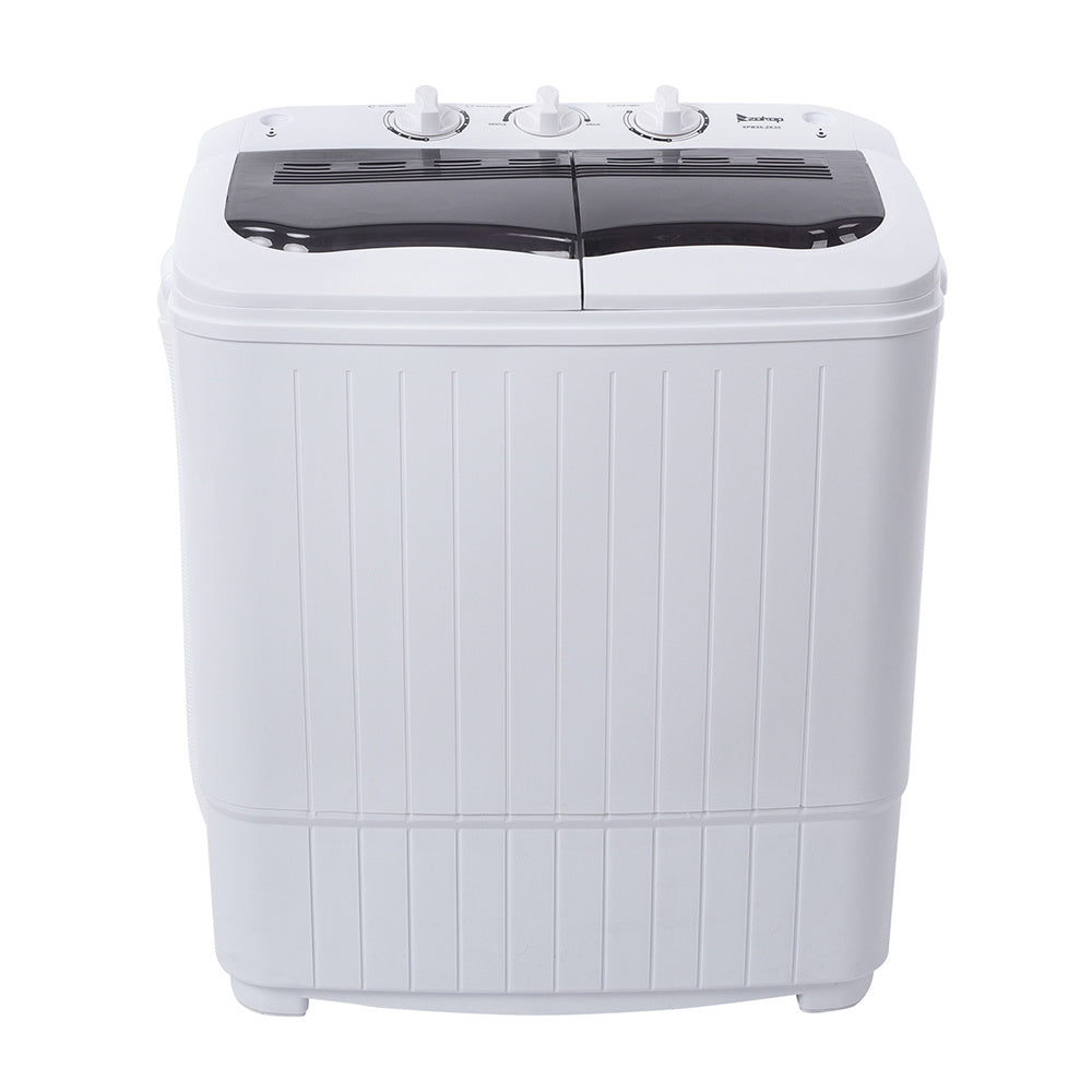 US Local US XPB35-ZK35 14.3 Lb Washing Machine, Double Drum With Drain Pump, Plastic, Semi-Automatic