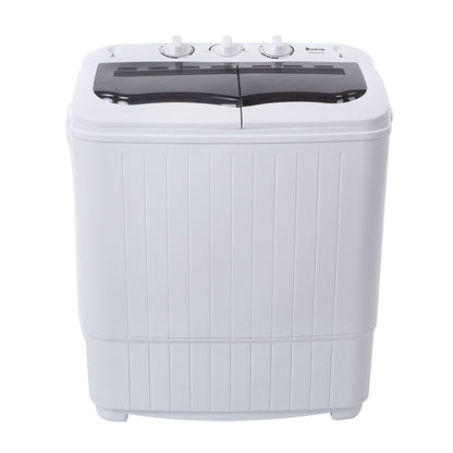US Local US XPB35-ZK35 14.3 Lb Washing Machine, Double Drum With Drain Pump, Plastic, Semi-Automatic