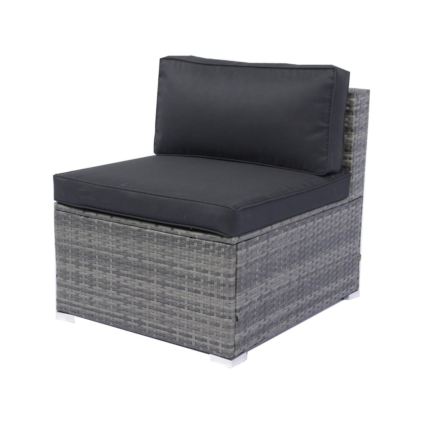 US Local 7-Piece Patio Set W Retractable Canopy  Wicker Rattan Sectional Sofa