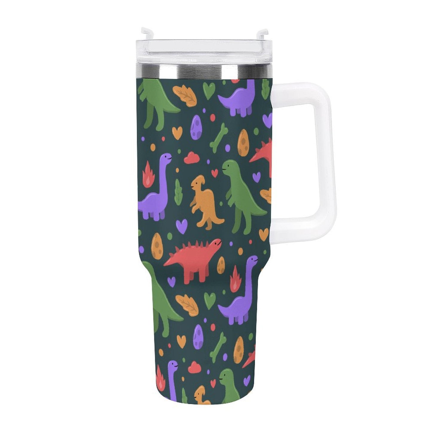 PHDT00515 POD US Local Tumbler 40oz Large Capacity Car Cup Cartoon, Dinosaur