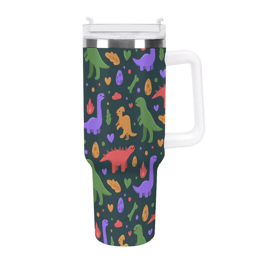 PHDT00515 POD US Local Tumbler 40oz Large Capacity Car Cup Cartoon, Dinosaur