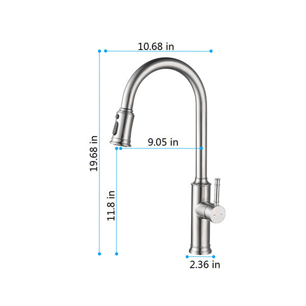 US Local Pulling Nozzle Kitchen Faucet