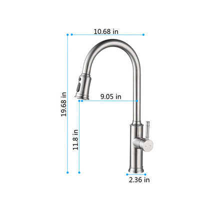 US Local Pulling Nozzle Kitchen Faucet