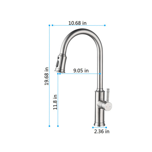 US Local Pulling Nozzle Kitchen Faucet