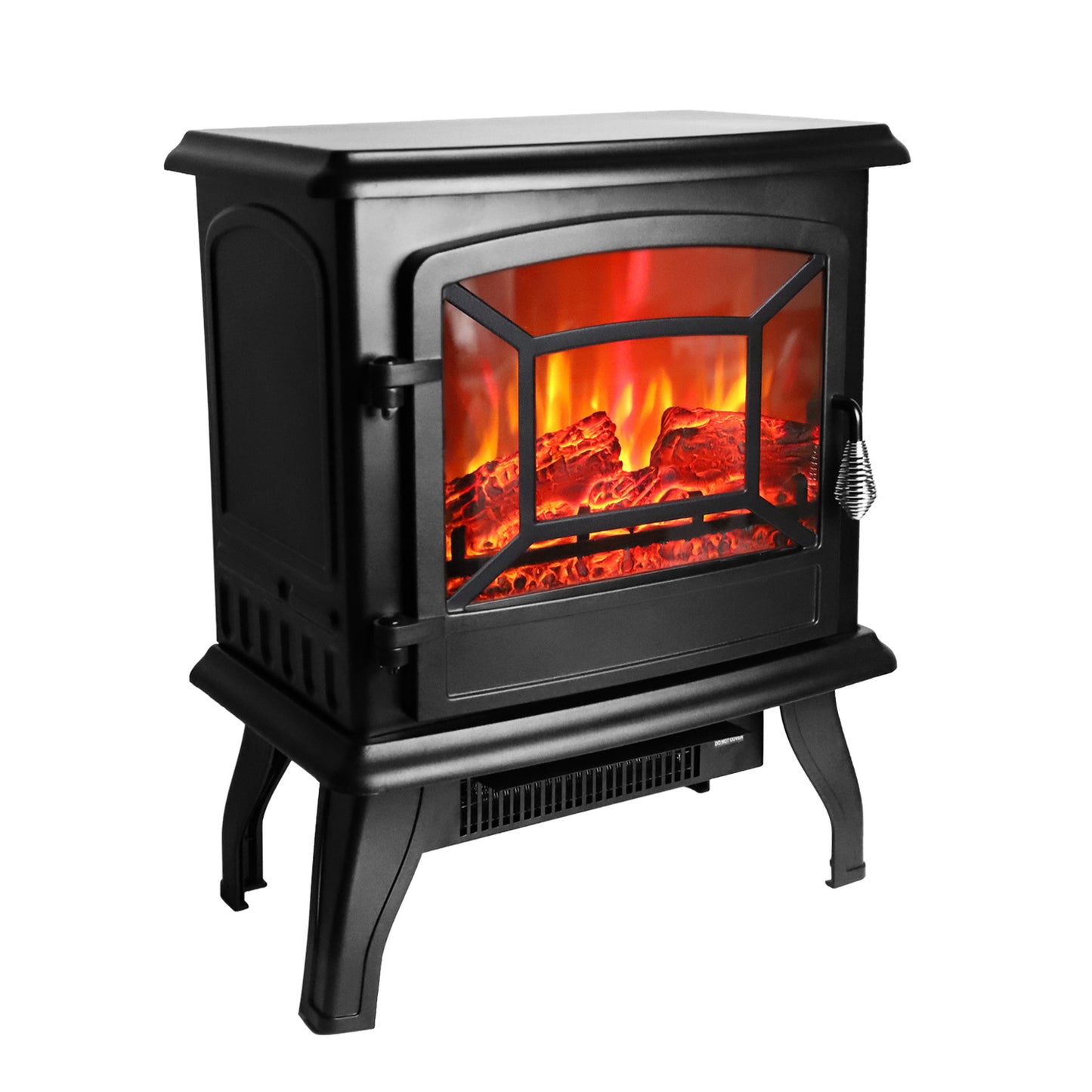 US Local US SF507-17 120V 1400W 17in Fireplace, Black, Iron Sheet, Freestanding-Fake Firewood-Heating Wire