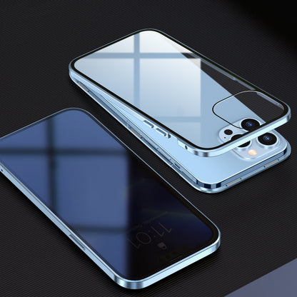 Fashion Personality Magneto Glass Metal Phone Case