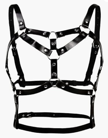 Punk Belt Black Pu Leather Harness Belt For Women Goth Body Adjustable Waist Belts Rave Halloween Dresses Party Accessories