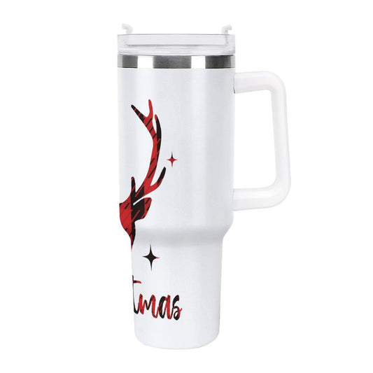 PHDT00355 POD US Local Tumbler 40 oz Large Capacity Car Cup Deer Christmas