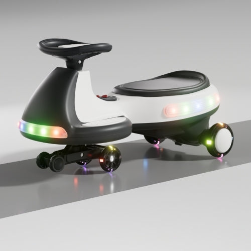 US Local Kids Electric Ride On Car 12V  Electric Wiggle Car , LED Lights , Music,Anti-Rollover For Boys And Girls Ages 3 Indoor Outdoor