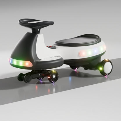 US Local Kids Electric Ride On Car 12V  Electric Wiggle Car , LED Lights , Music,Anti-Rollover For Boys And Girls Ages 3 Indoor Outdoor