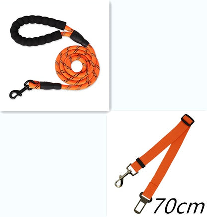 US Local Reflective Dog Leash Nylon Pet Dog Leash Rope For Small Medium Large Dogs Walking Training Pet Suppiles