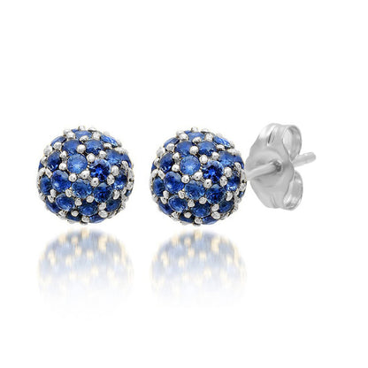 Fashion Personality Exquisite Rhinestone Zircon Multicolor Round Studs