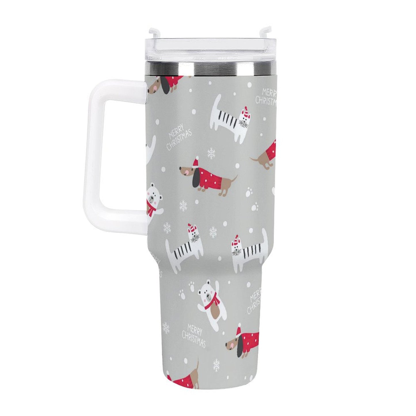 POD US Local 40oz Large Capacity Car Cup Christmas Pets