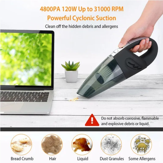 US Local Car Cordless Rechargeable Handheld Vacuum Cleaner