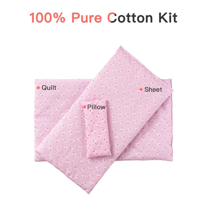 US Local ROBOTIME Wooden Doll Cradle Rocking Baby Doll Crib Reversible Doll Bed For Dolls Girl,Fits Dolls Up To 18 Inches