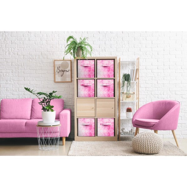 Colorful Foldable Storage Box, 6 Packs Of Foldable Storage Box With Handle