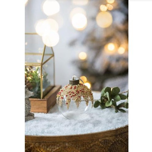 US Local D3 Christmas Ball Ornaments, Glass Decorative Hanging Ball Christmas Tree Ornaments For Holiday Party Decorations, Set Of 12