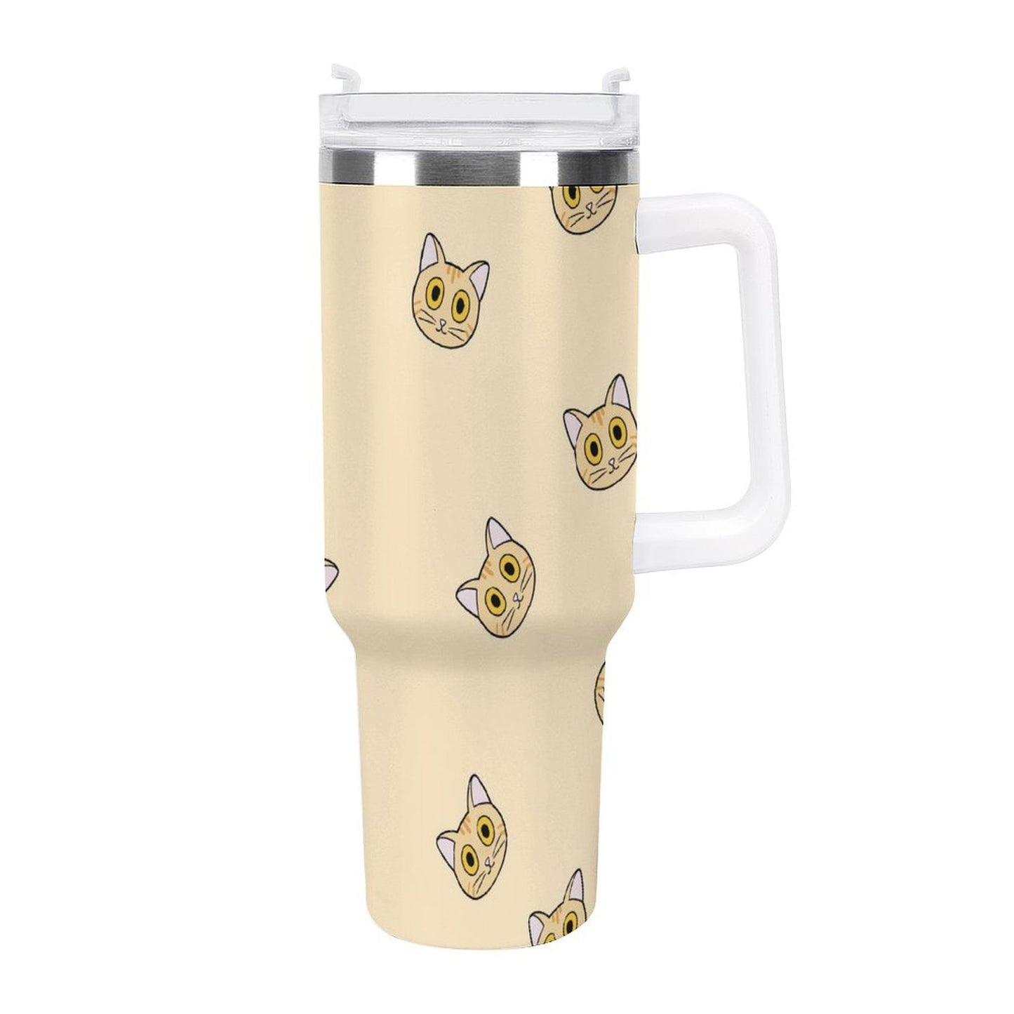 PHDT00415 POD US Local Tumbler 40 oz Large Capacity Car Cup Orange Cat