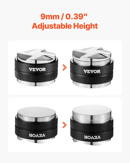 US Local 53mm Coffee Distributor 2-in-1 Adjustable Espresso Distributor For Home