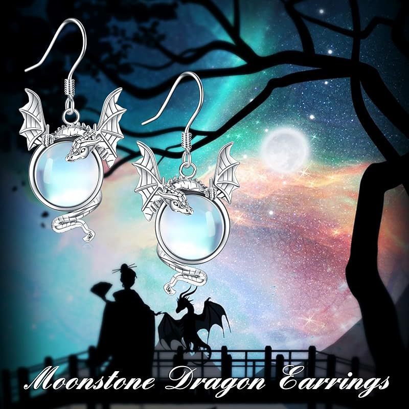 European And American Fashion Twelve Zodiac Flying Dragon Earrings