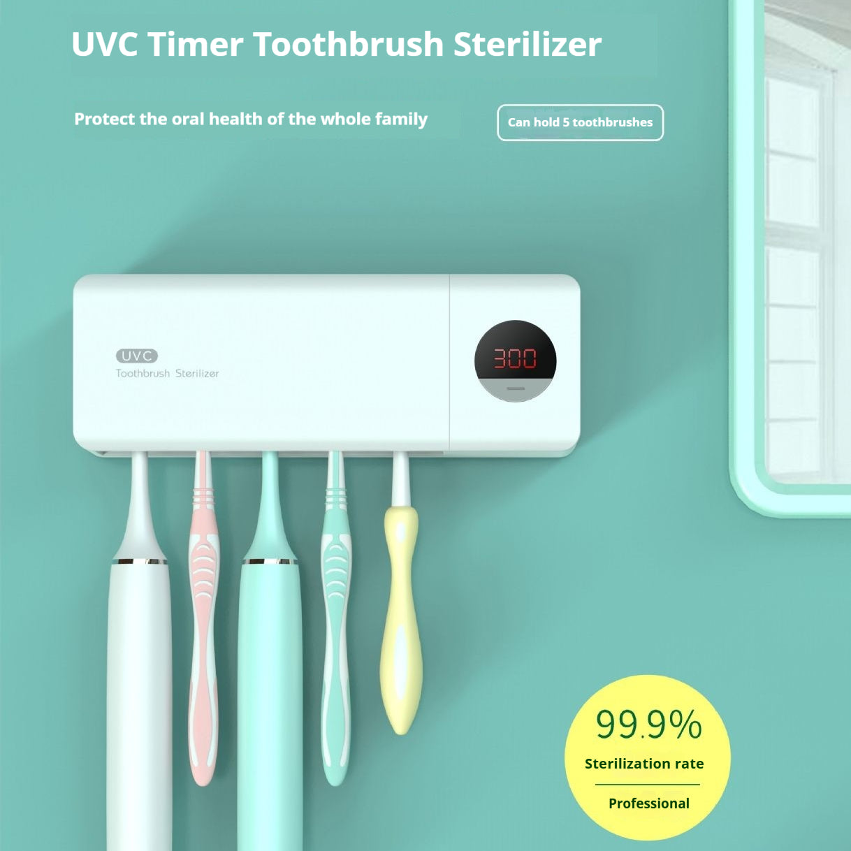 Plastic Acrylic Toothbrush Sterilizer Household Rechargeable Toothbrush Sterilizer