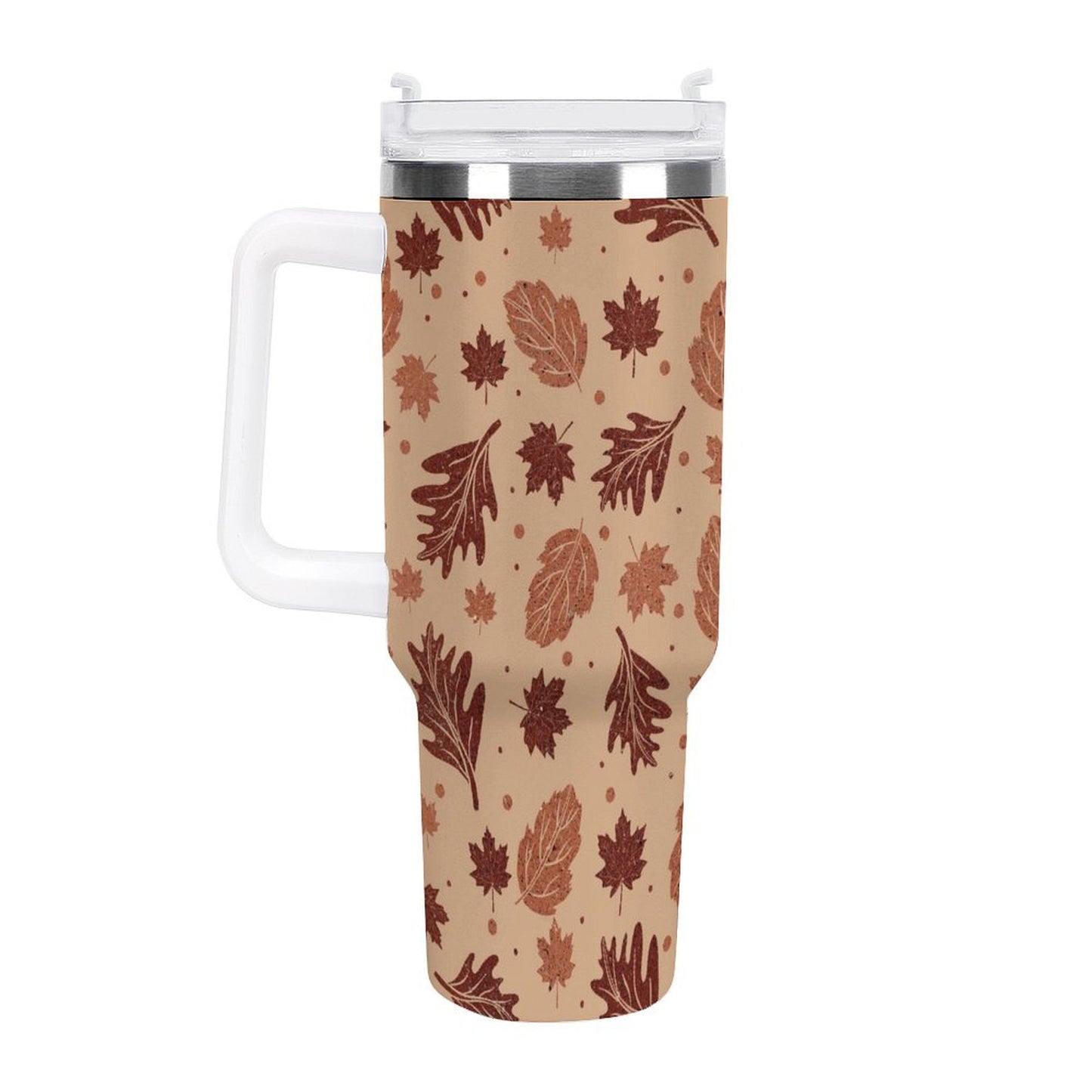 PHDT00484 POD US Local Tumbler 40oz Large Capacity Car Cup Autumn Leaves, Yellow