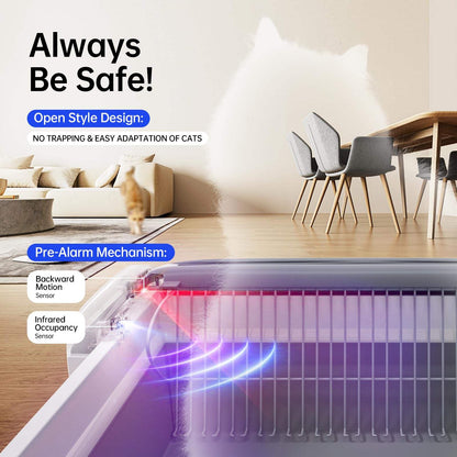 US Local Automatic Cat Litter Box Self-cleaning Open Smart Cat Litter Box Cat Products